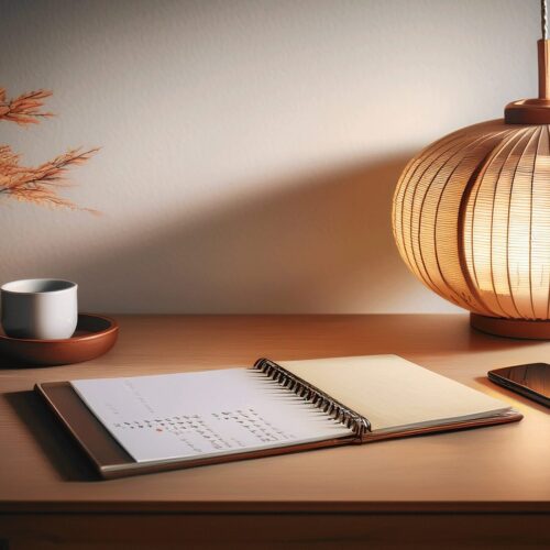 和風の落ち着いた予約ページ背景