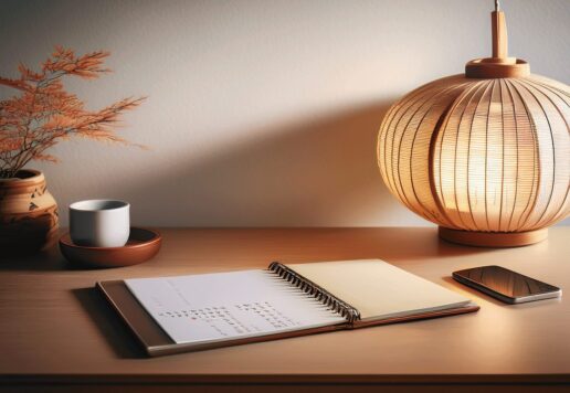 和風の落ち着いた予約ページ背景