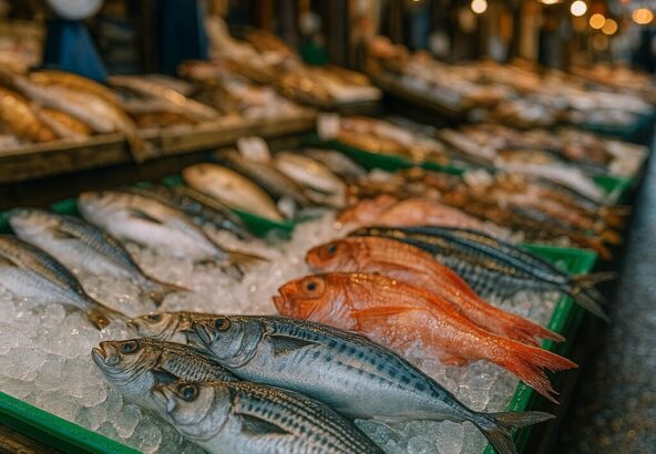 柳橋連合市場の鮮魚店