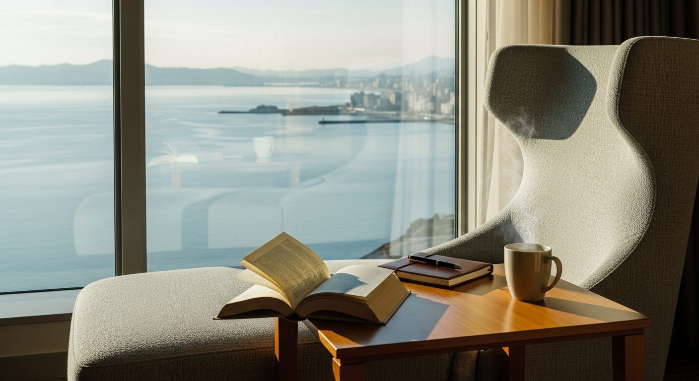 博多湾を眺めながら…客室でのんびり読書・執筆の時間のイメージ画像