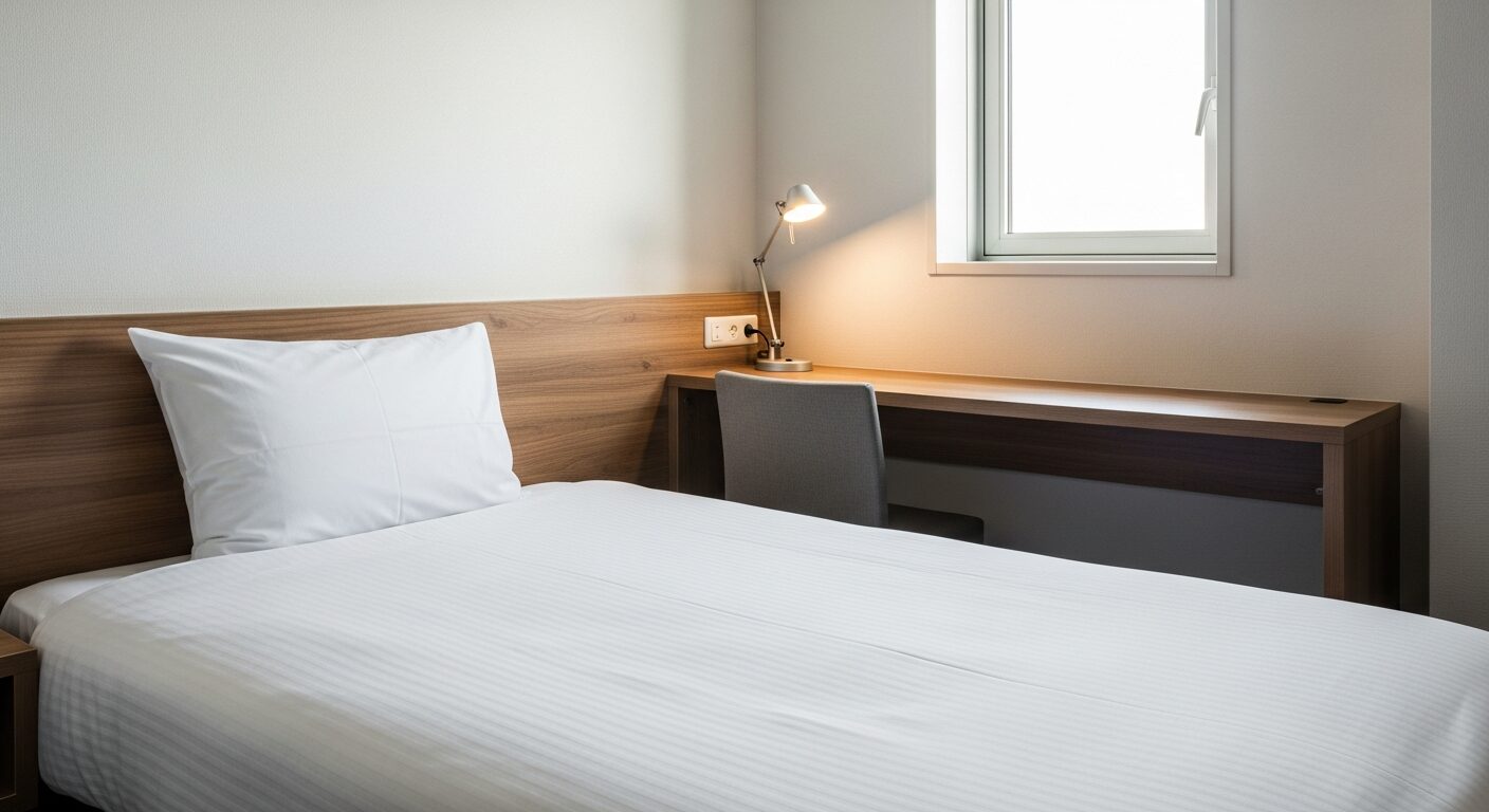 ネットカフェより快適！しっかりベッドで眠れる格安個室のイメージ画像