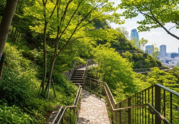 アクロス福岡「ステップガーデン」！都心の森でリフレッシュ登山体験のイメージ画像