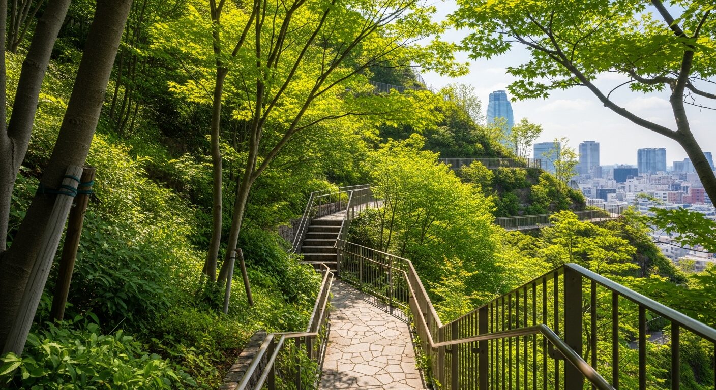アクロス福岡「ステップガーデン」！都心の森でリフレッシュ登山体験のイメージ画像