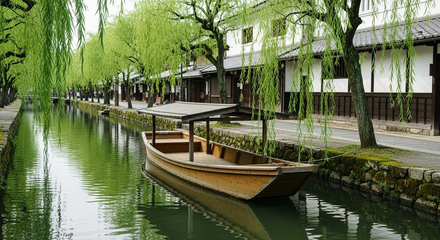 水郷「柳川」での川下り体験！うなぎのせいろ蒸しを味わう福岡郊外旅のイメージ画像