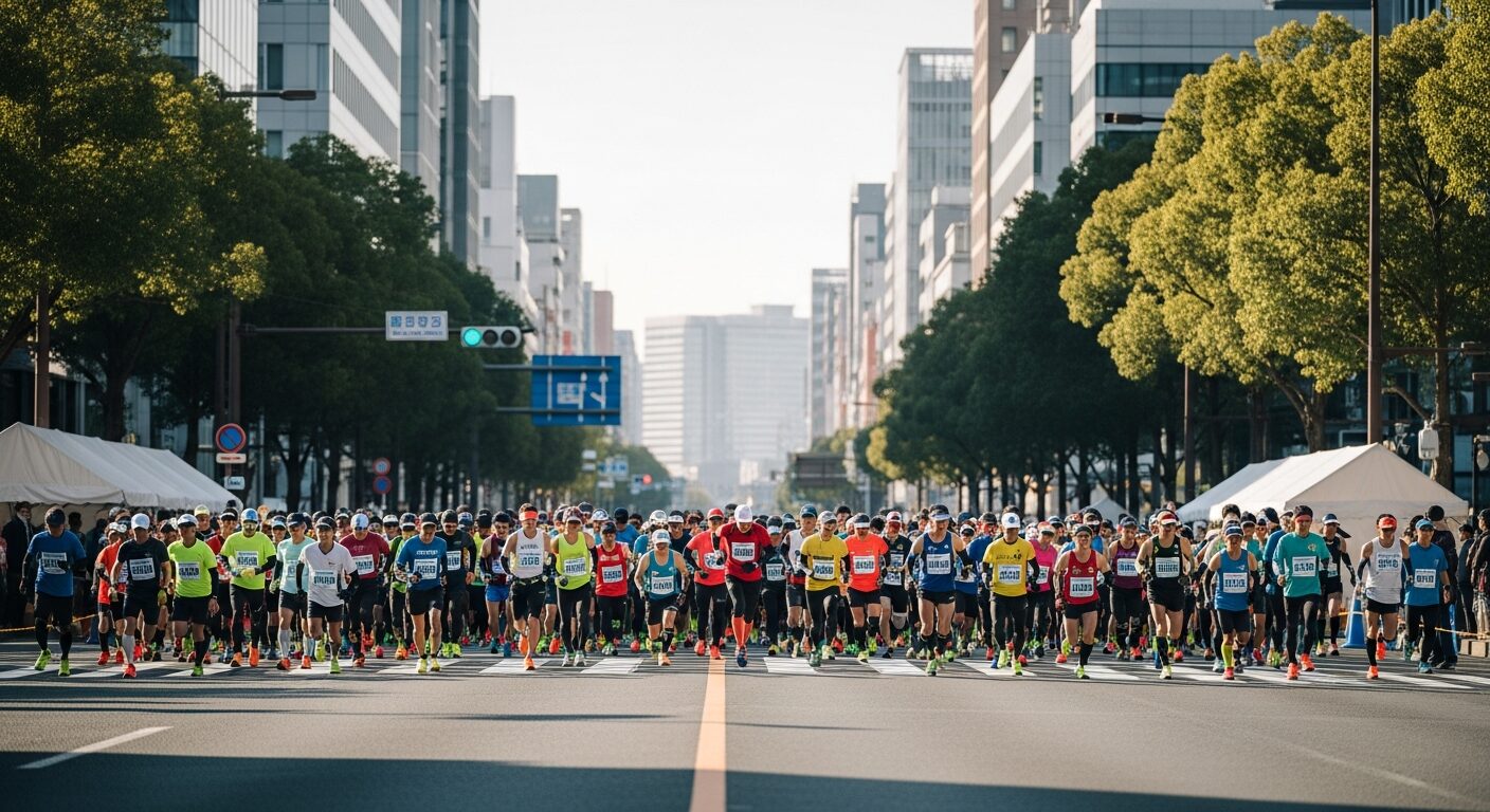 福岡マラソン参加ランナー必見！スタート地点へのアクセスと前泊のメリットのイメージ画像
