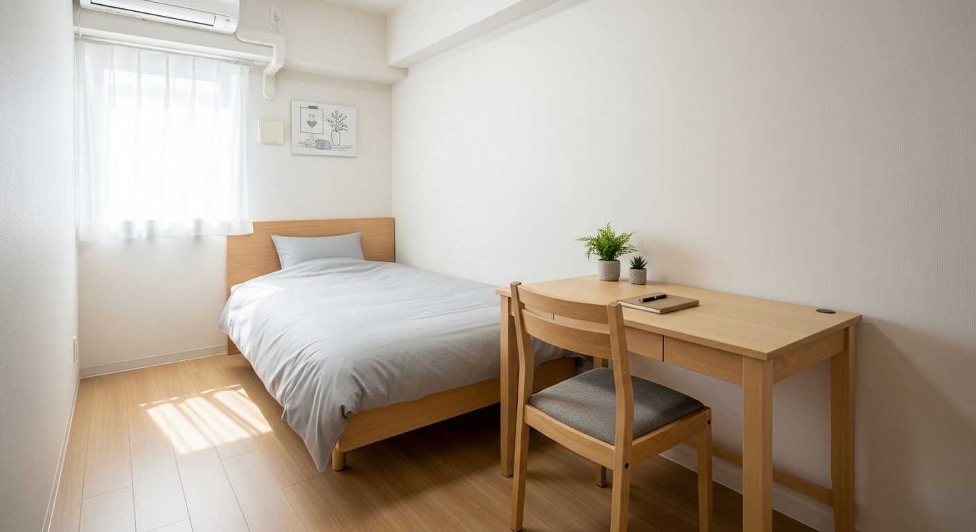 ビジネスホテルの狭さに疲れたら…広々1Kマンションで深呼吸のイメージ画像