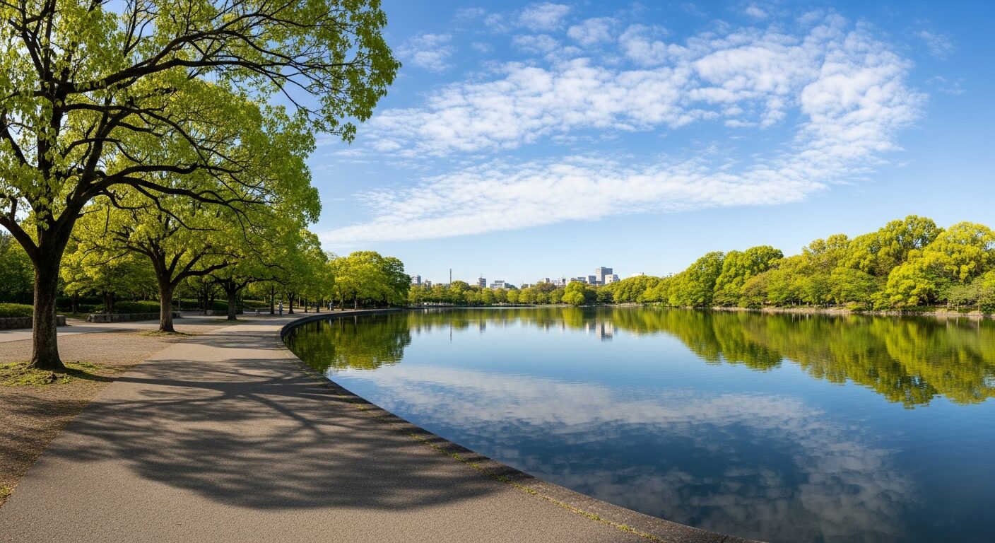 意外と近い！「大濠公園」へのお出かけルートと美術館巡りのイメージ画像