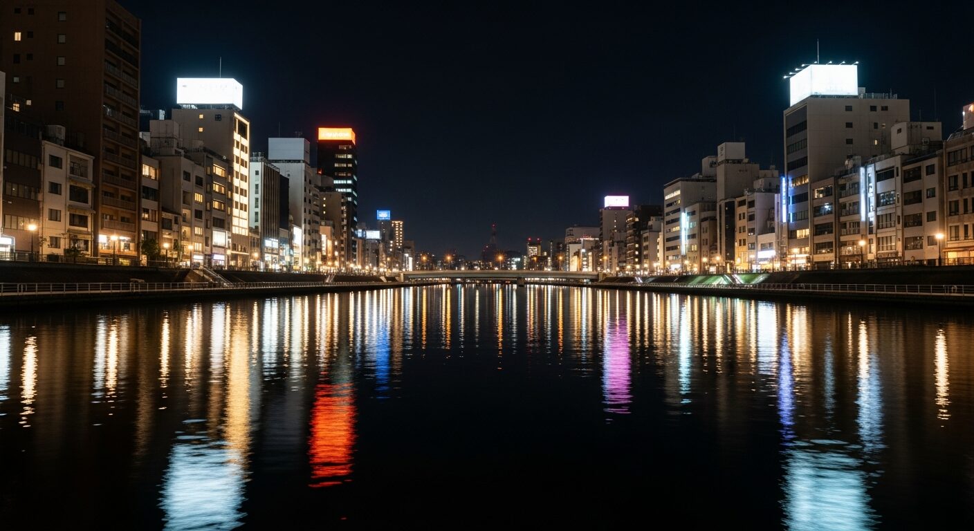 中洲の夜景を一望！那珂川水上バスで楽しむリバークルーズのイメージ画像