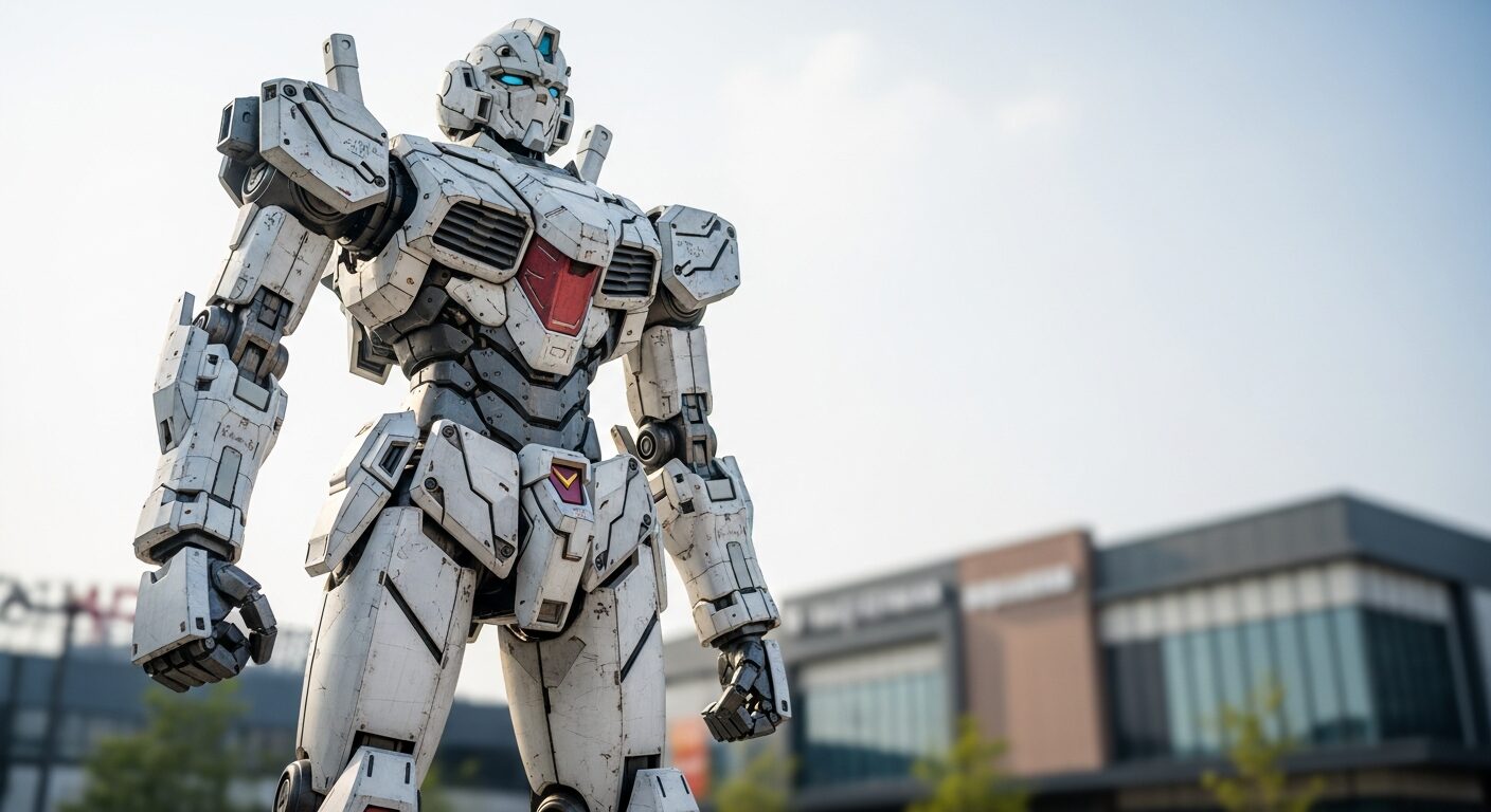 ららぽーと福岡の実物大ガンダム立像！当館からの行き方のイメージ画像