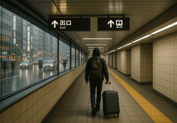 雨の日でも安心！博多駅から濡れずに移動できる地下ルート活用術のイメージ画像